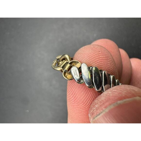 Vintage Gemex USA Ladies Expansion Bracelet Watch Band Yellow Gold Filled 5 1/4" - Picture 6 of 8